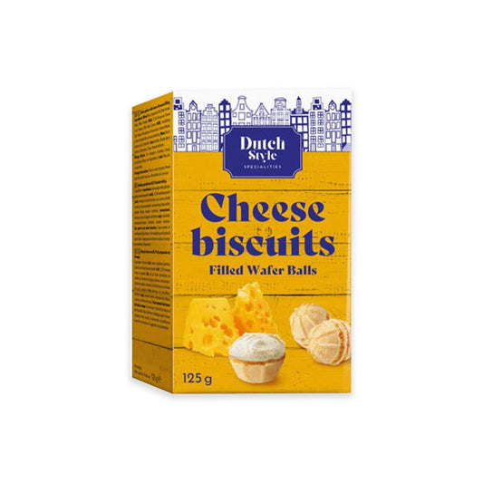 DUTCH STYLE CHEESE BISCUIT WAFER BALLS 125G