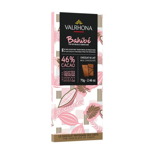 VALRHONA BAHIBE BAR 46% 70G