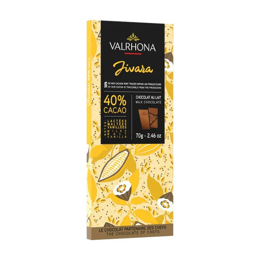 VALRHONA JIVARA BAR 40% 70G